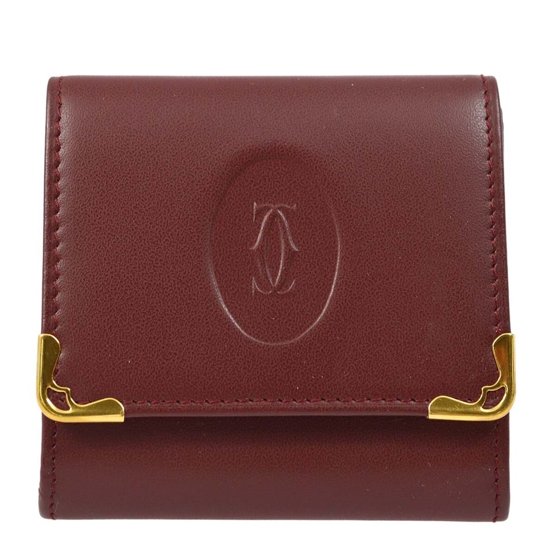 Cartier Vintage Bordeaux Leather Coin Purse Wallet: Cartier Vintage Bordeaux Leather Coin Purse Wallet This exquisite Cartier Bordeaux Coin Purse Wallet is a blend of elegance and functionality. Crafted from high-quality leather, this vintage coin wall
