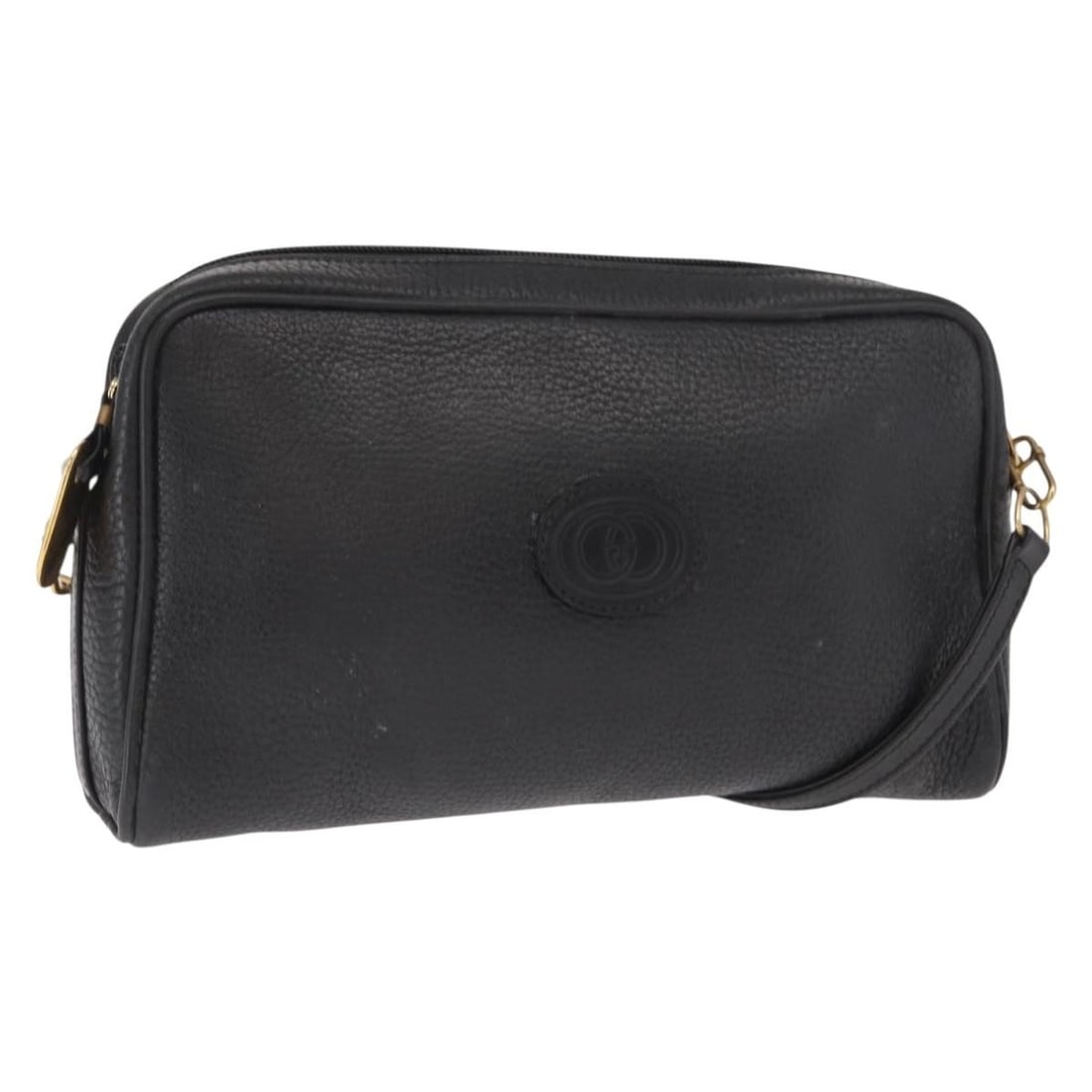 Black Leather Gucci Shoulder Bag 007 87 0012 Gold Accents Italy: Black Leather Gucci Shoulder Bag 007 87 0012 Gold Accents Italy This GUCCI shoulder bag features black leather with gold accents and a structured silhouette. Crafted in Italy, it offers a practical si