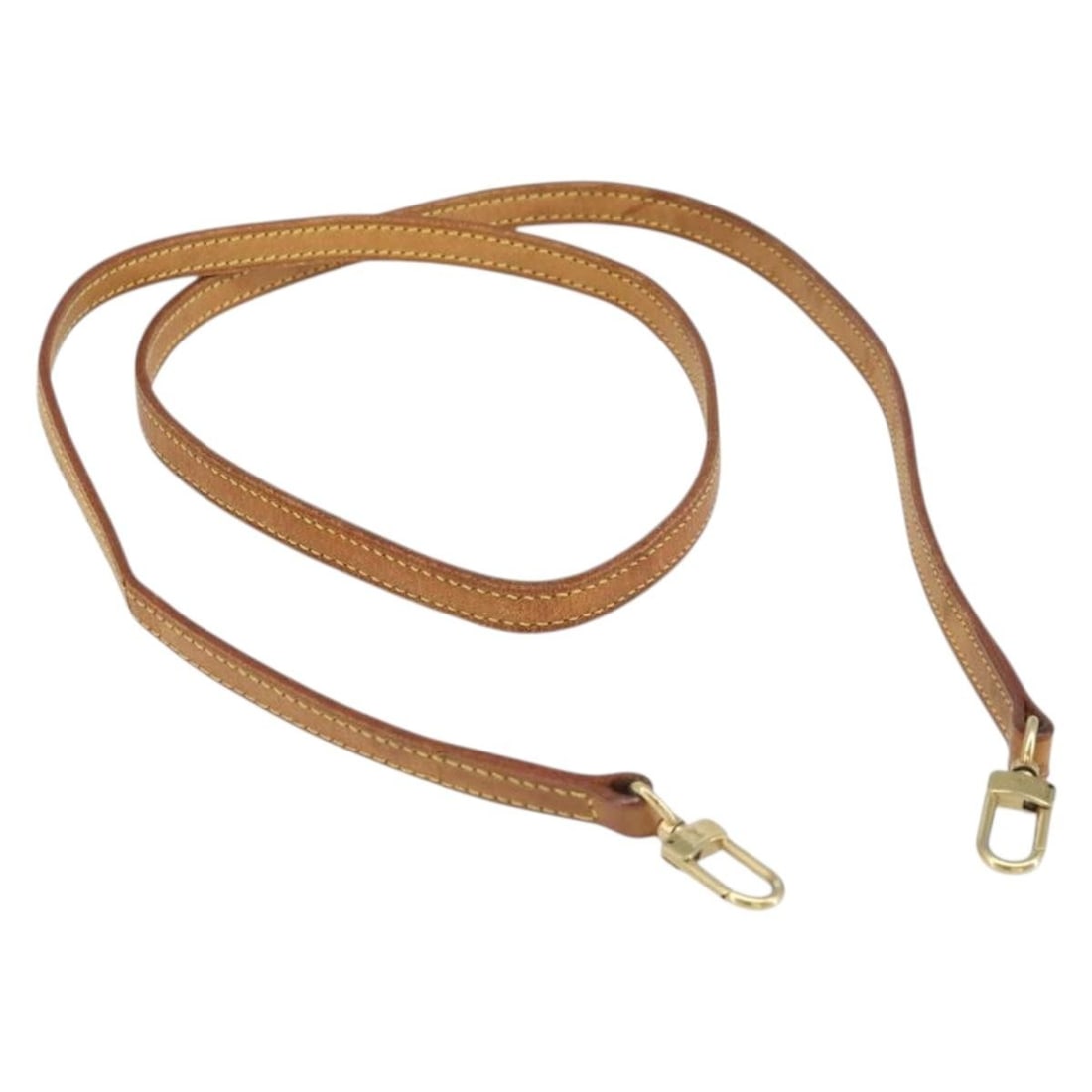 Beige Leather Shoulder Strap by Louis Vuitton 44.5 Inch France: Beige Leather Shoulder Strap by Louis Vuitton 44.5 Inch France This is a Louis Vuitton shoulder strap crafted from beige leather. The strap is designed for use with compatible bags and was made in Fra