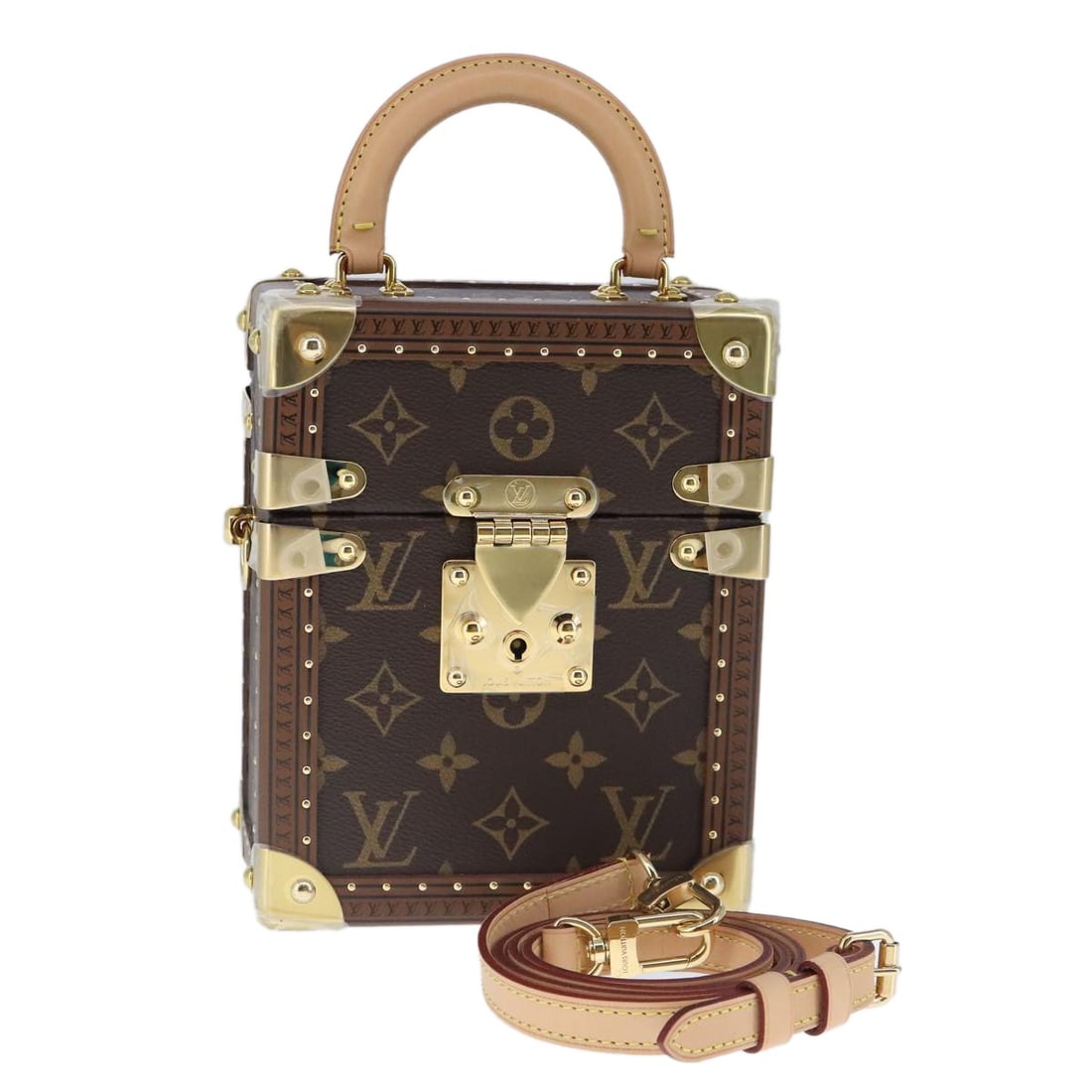 LOUIS VUITTON Monogram Camera Box Shoulder Bag M10079 Auth (1 of 18)