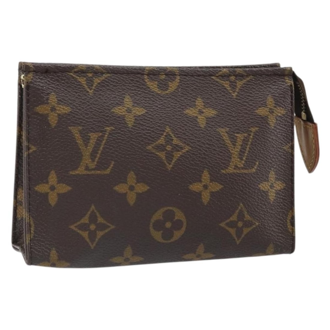 Monogram Canvas Pouch Louis Vuitton Poche Toilette 15 M47546 France: Monogram Canvas Pouch Louis Vuitton Poche Toilette 15 M47546 France This Louis Vuitton Monogram Poche Toilette 15 pouch is crafted from signature Monogram canvas with a zip top closure. The pouch feat