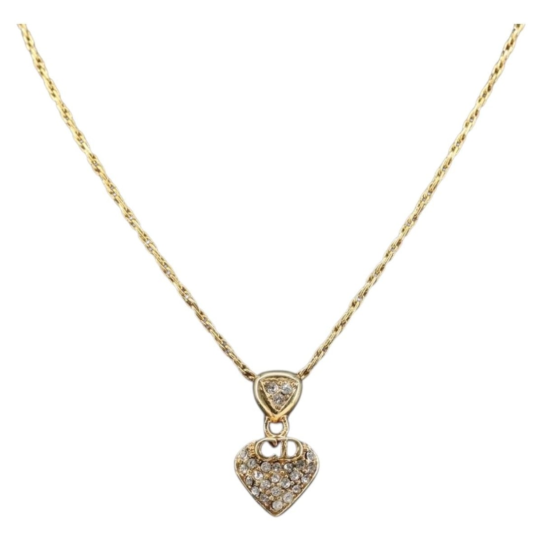 Christian Dior Gold Metal Necklace Made in Germany: Christian Dior Gold Metal Necklace Made in Germany Elevate your accessory collection with this exquisite Christian Dior Necklace. Crafted in Germany, this necklace features a stunning gold metal finis