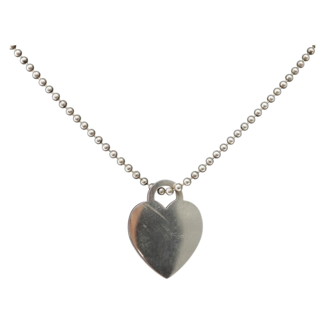 Tiffany & Co. Return to Heart Necklace Ag925 Silver Authentic 33.9in (1 of 13)