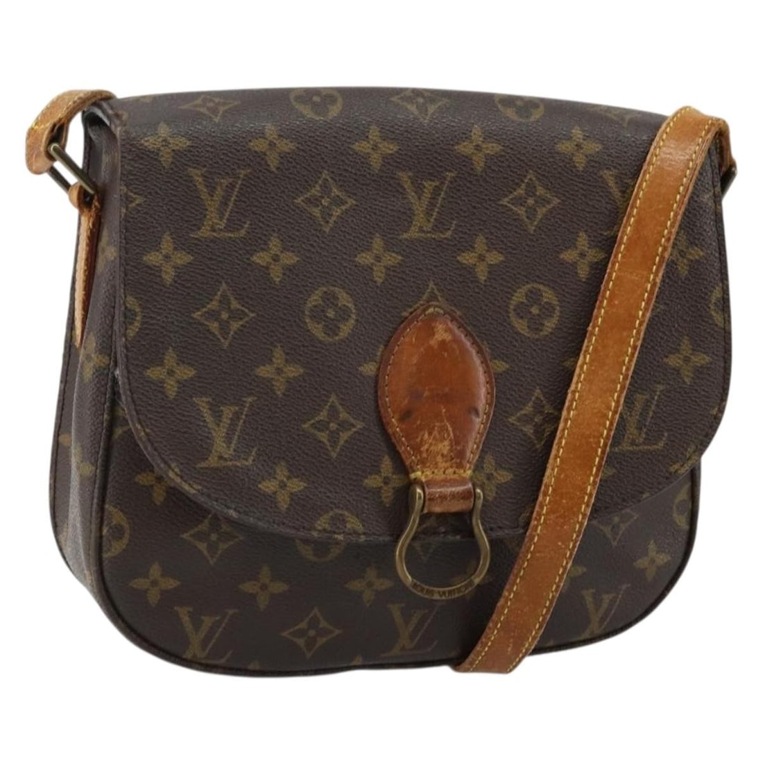 LOUIS VUITTON Monogram Saint Cloud GM Shoulder Bag M51242 Authentic France: LOUIS VUITTON Monogram Saint Cloud GM Shoulder Bag M51242 Authentic France The LOUIS VUITTON Monogram Saint Cloud GM Shoulder Bag combines timeless elegance with practicality. Crafted from durable Mon