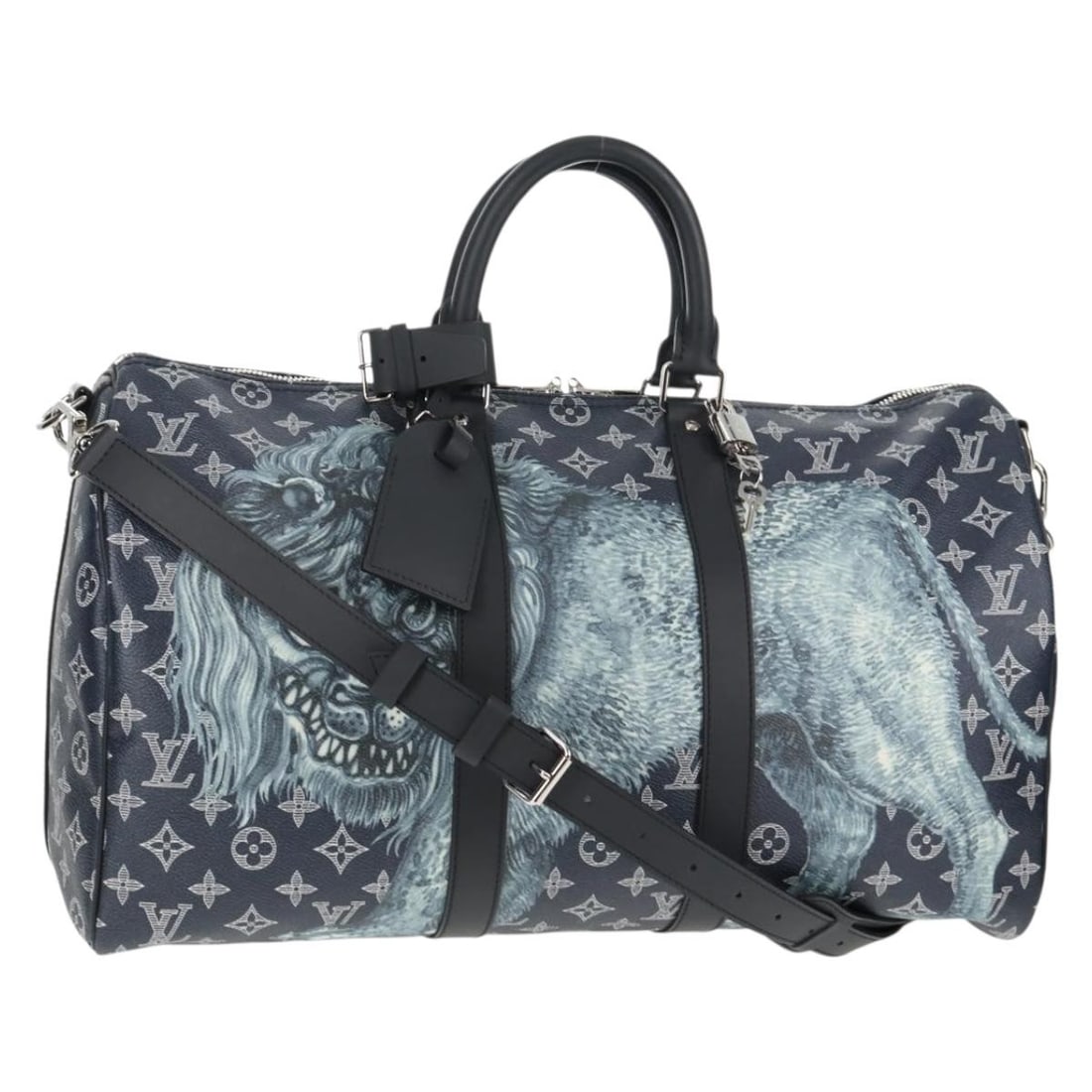 LOUIS VUITTON Monogram Savanna Keepall Bandouliere 45 Bag M54129 Authentic (1 of 18)