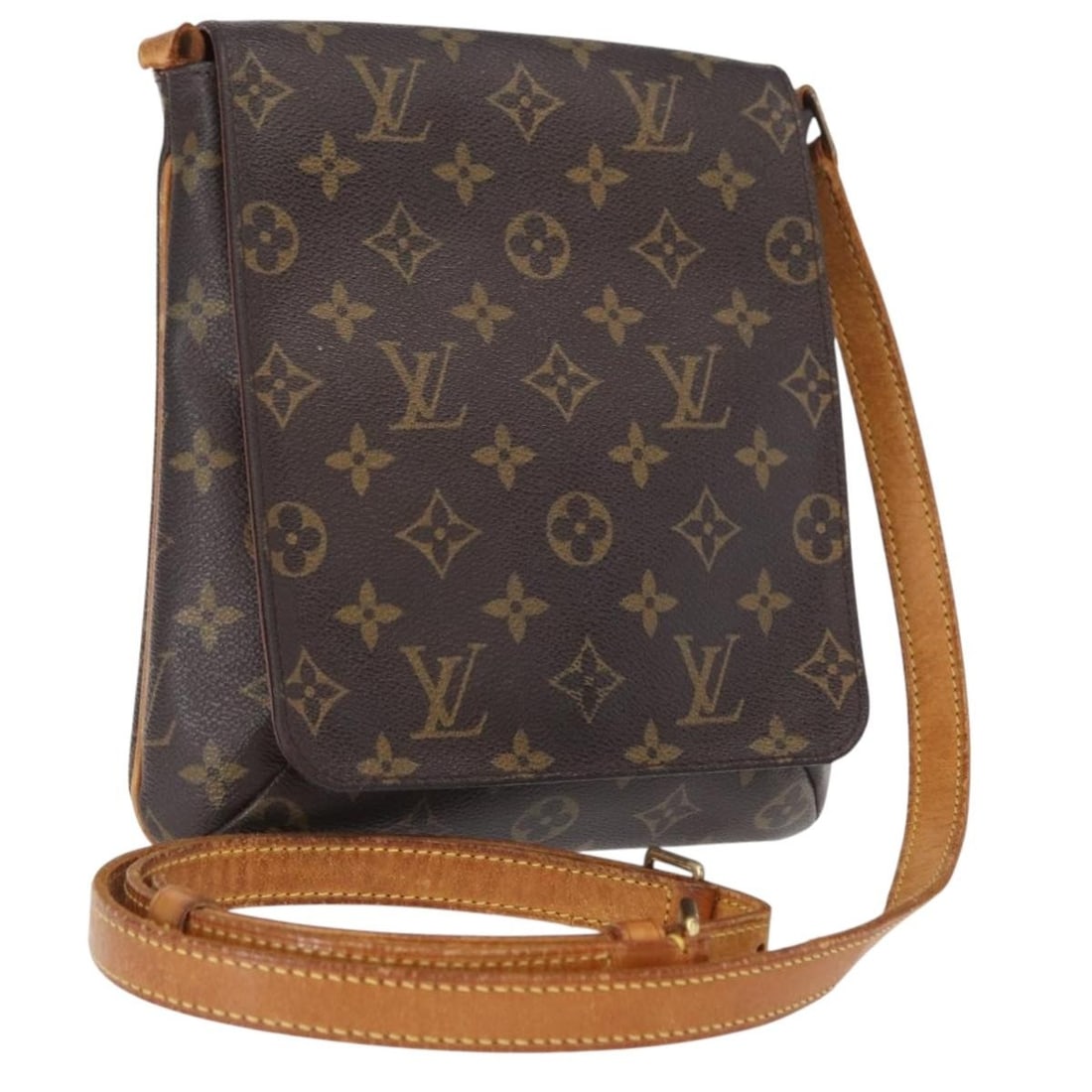 Louis Vuitton Musette Salsa Monogram Canvas Shoulder Bag M51387 Long Strap: Louis Vuitton Musette Salsa Monogram Canvas Shoulder Bag M51387 Long Strap This is a Louis Vuitton Monogram Musette Salsa long shoulder bag, crafted from signature monogram canvas. The bag features an