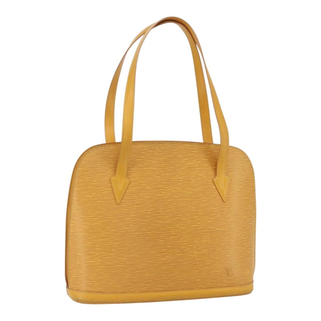 Louis Vuitton Epi Lussac Yellow Shoulder Bag M52289 Auth France: Louis Vuitton Epi Lussac Yellow Shoulder Bag M52289 Auth France The LOUIS VUITTON Epi Lussac Shoulder Bag combines elegance and functionality in a vibrant yellow hue. Crafted from durable Epi leather,