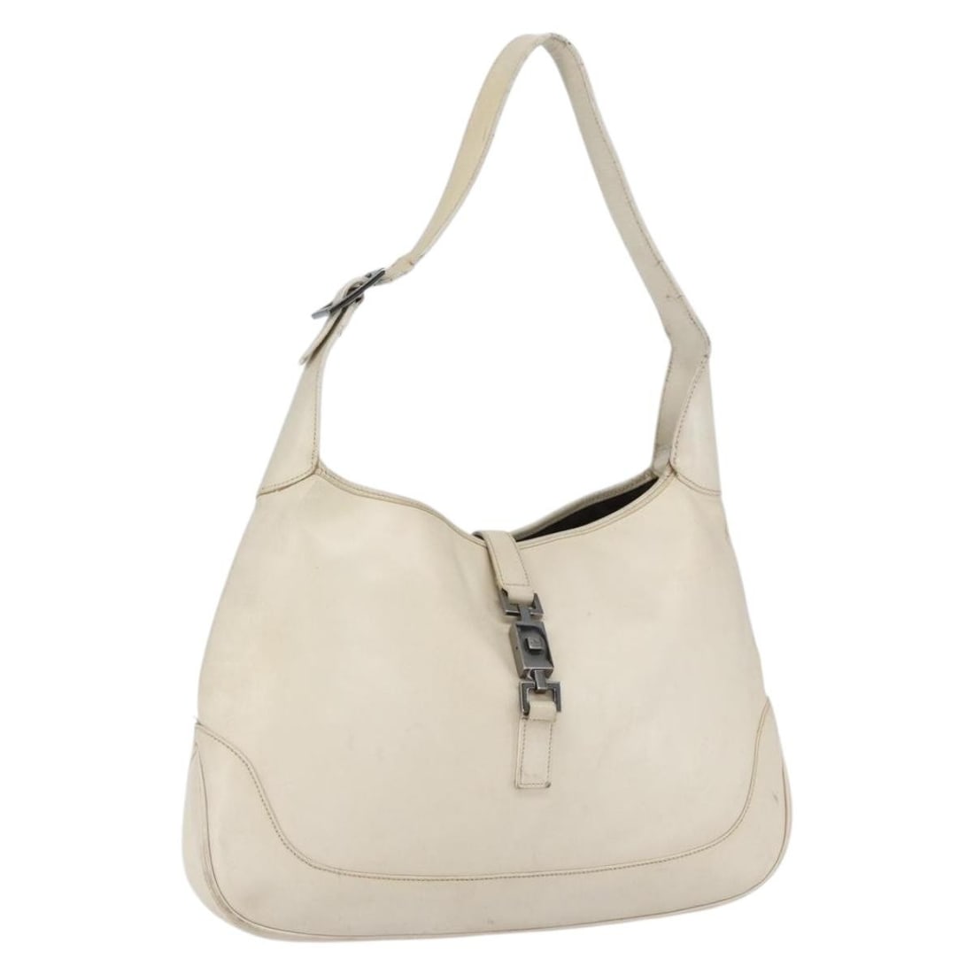 White Leather Jackie Shoulder Bag by Gucci Model 001 3346 (1 of 18)