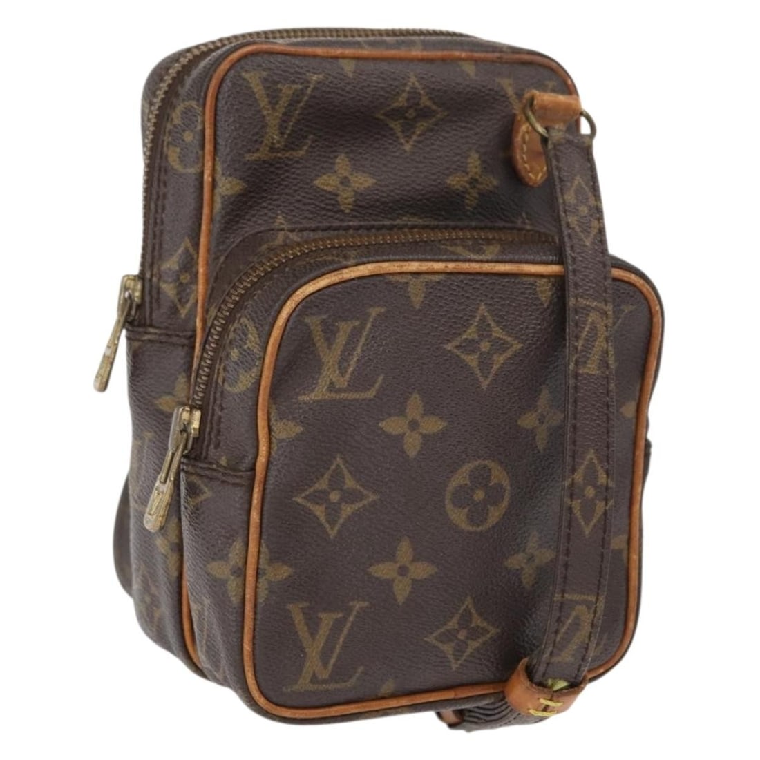 Louis Vuitton Mini Amazon Monogram Canvas Shoulder Bag M45238 France: Louis Vuitton Mini Amazon Monogram Canvas Shoulder Bag M45238 France This is a Louis Vuitton Monogram Mini Amazon shoulder bag crafted from monogram canvas. The bag features a compact design with an a