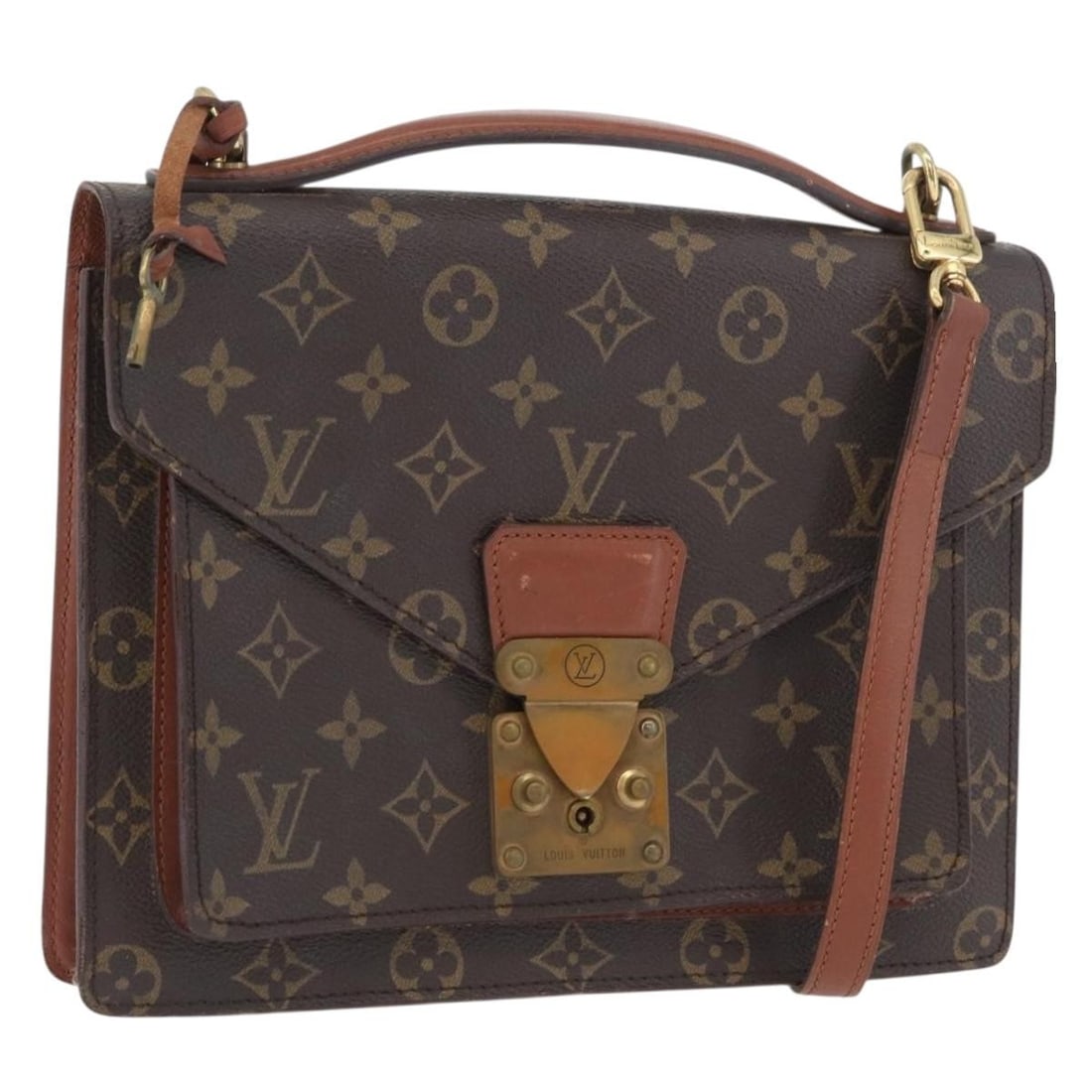 Monogram Canvas Monceau 26 Shoulder Bag with Strap M51187: Monogram Canvas Monceau 26 Shoulder Bag with Strap M51187 This is a Louis Vuitton Monogram Monceau 26 shoulder bag crafted from signature monogram canvas. Designed for practical elegance, it features