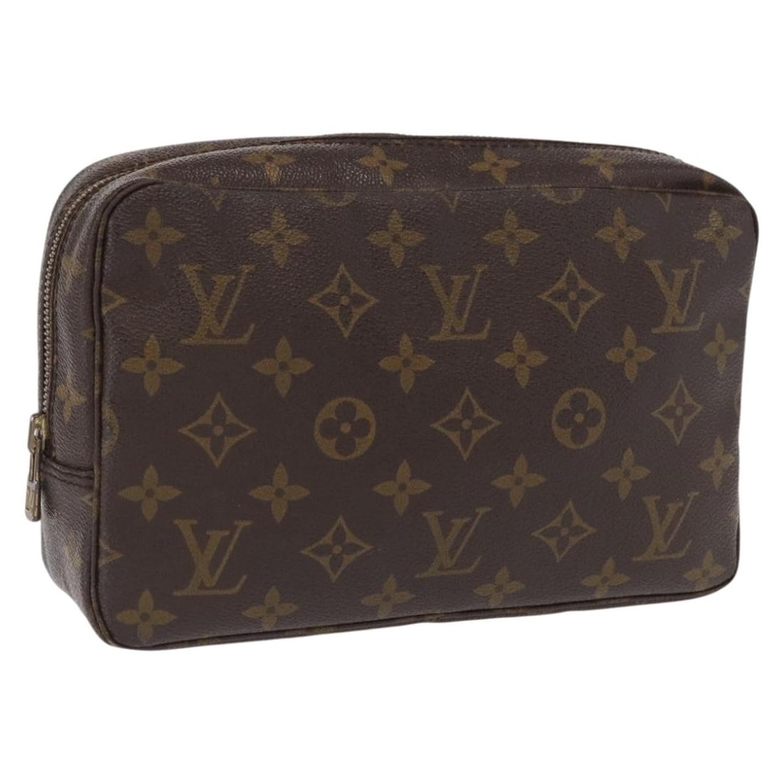 Louis Vuitton Monogram Canvas Trousse Toilette 23 Clutch M47524 France: Louis Vuitton Monogram Canvas Trousse Toilette 23 Clutch M47524 France This Louis Vuitton Monogram Trousse Toilette 23 clutch bag features the iconic monogram canvas exterior and a classic clutch silh