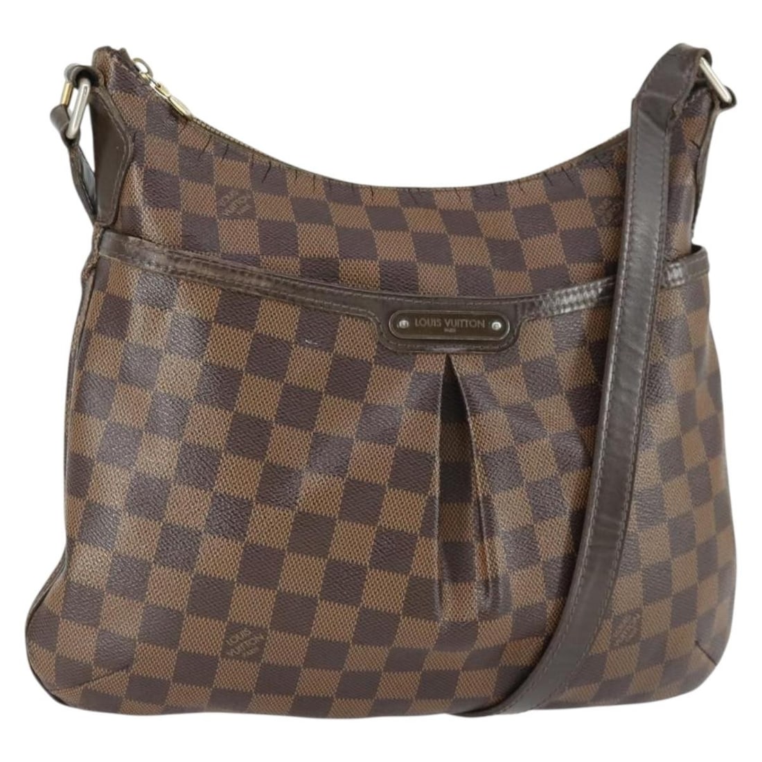 Louis Vuitton Bloomsbury PM Damier Ebene Canvas Shoulder Bag N42251 France: Louis Vuitton Bloomsbury PM Damier Ebene Canvas Shoulder Bag N42251 France This Louis Vuitton Damier Ebene Bloomsbury PM shoulder bag is crafted from Damier Ebene canvas and features a classic brown c