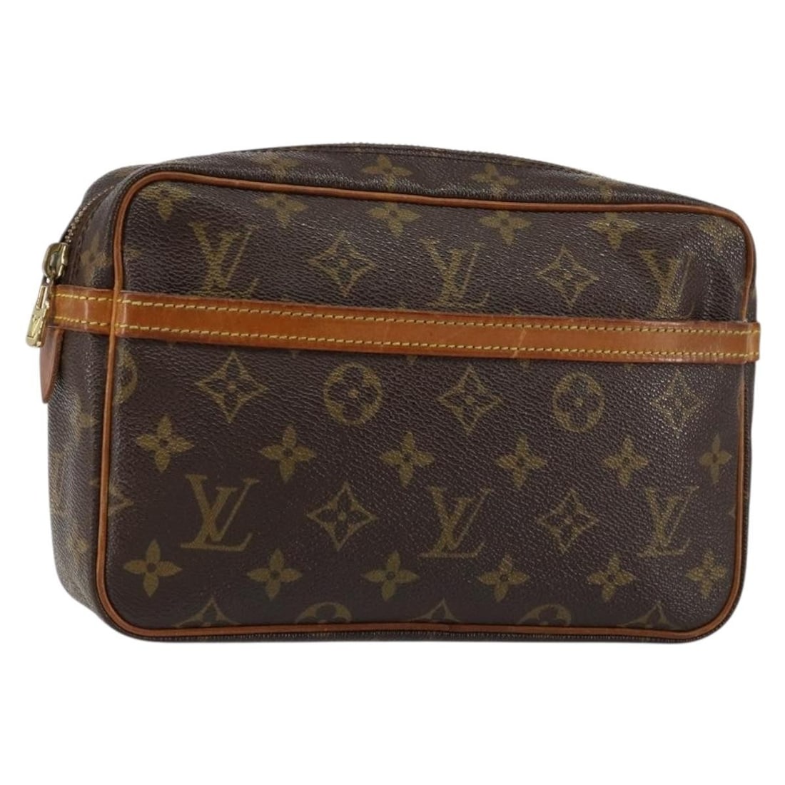 LOUIS VUITTON Monogram Compiegne 23 Clutch Bag M51847 France Auth (1 of 18)