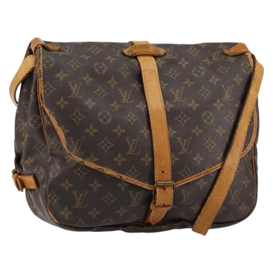 LOUIS VUITTON Monogram Saumur 35 Shoulder Bag M42254 Auth: LOUIS VUITTON Monogram Saumur 35 Shoulder Bag M42254 Auth Elevate your accessory collection with this authentic LOUIS VUITTON Monogram Saumur 35 Shoulder Bag. Crafted in France from durable Monogram C