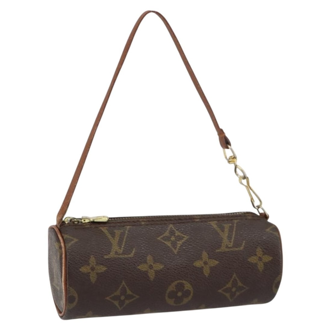 LOUIS VUITTON Monogram Papillon Pouch Authentic Made in France: LOUIS VUITTON Monogram Papillon Pouch Authentic Made in France This authentic Louis Vuitton Monogram Papillon Pouch is a stylish accessory crafted in France from durable Monogram Canvas. The compact d