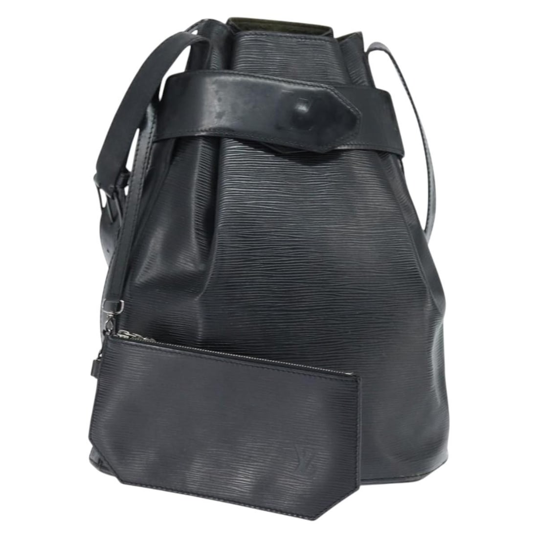 LOUIS VUITTON Epi Sac Depaule GM Black Shoulder Bag M80155 LV Auth: LOUIS VUITTON Epi Sac Depaule GM Black Shoulder Bag M80155 LV Auth Experience the elegance of the Louis Vuitton Epi Sac Depaule GM Shoulder Bag in a classic black hue. Crafted in France from durable E
