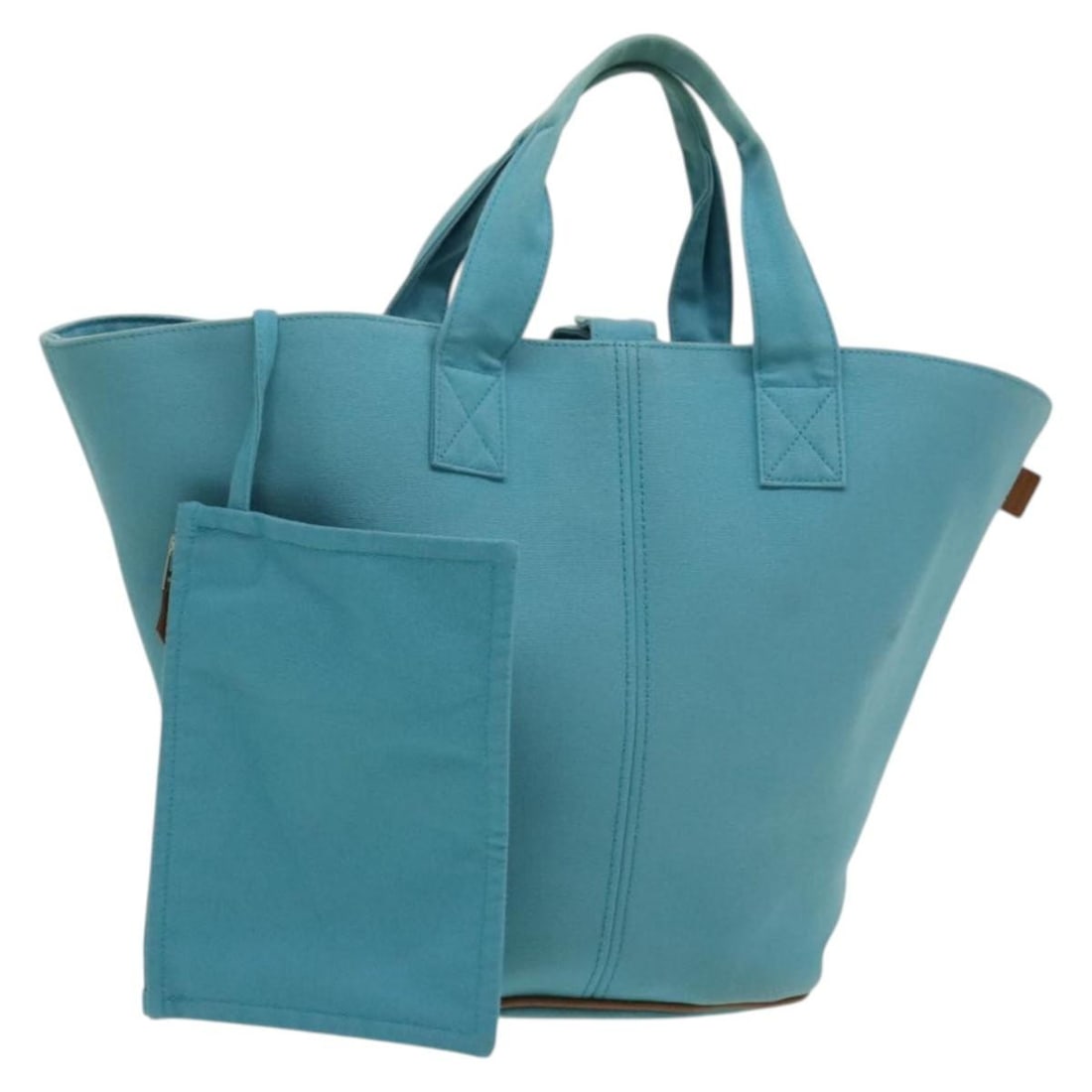 HERMES Panier Plage GM Tote Bag Canvas Blue Silver Authentic: HERMES Panier Plage GM Tote Bag Canvas Blue Silver Authentic Introducing the HERMES Panier Plage GM Tote Bag, a stunning accessory crafted from durable canvas in an elegant blue and silver color schem