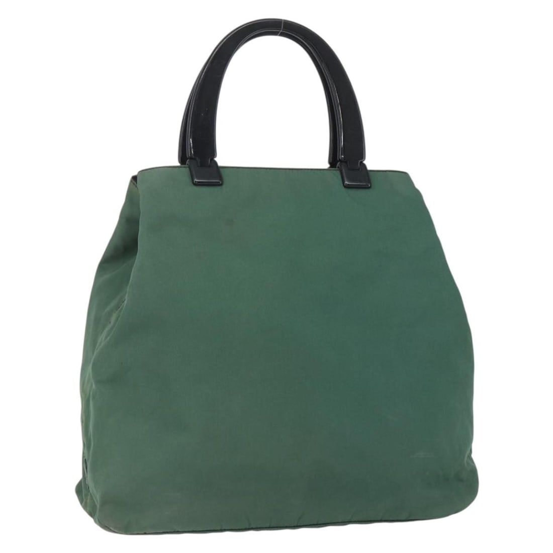 Prada Green Nylon Handbag with Silver Accents Made in Italy (1 of 18)