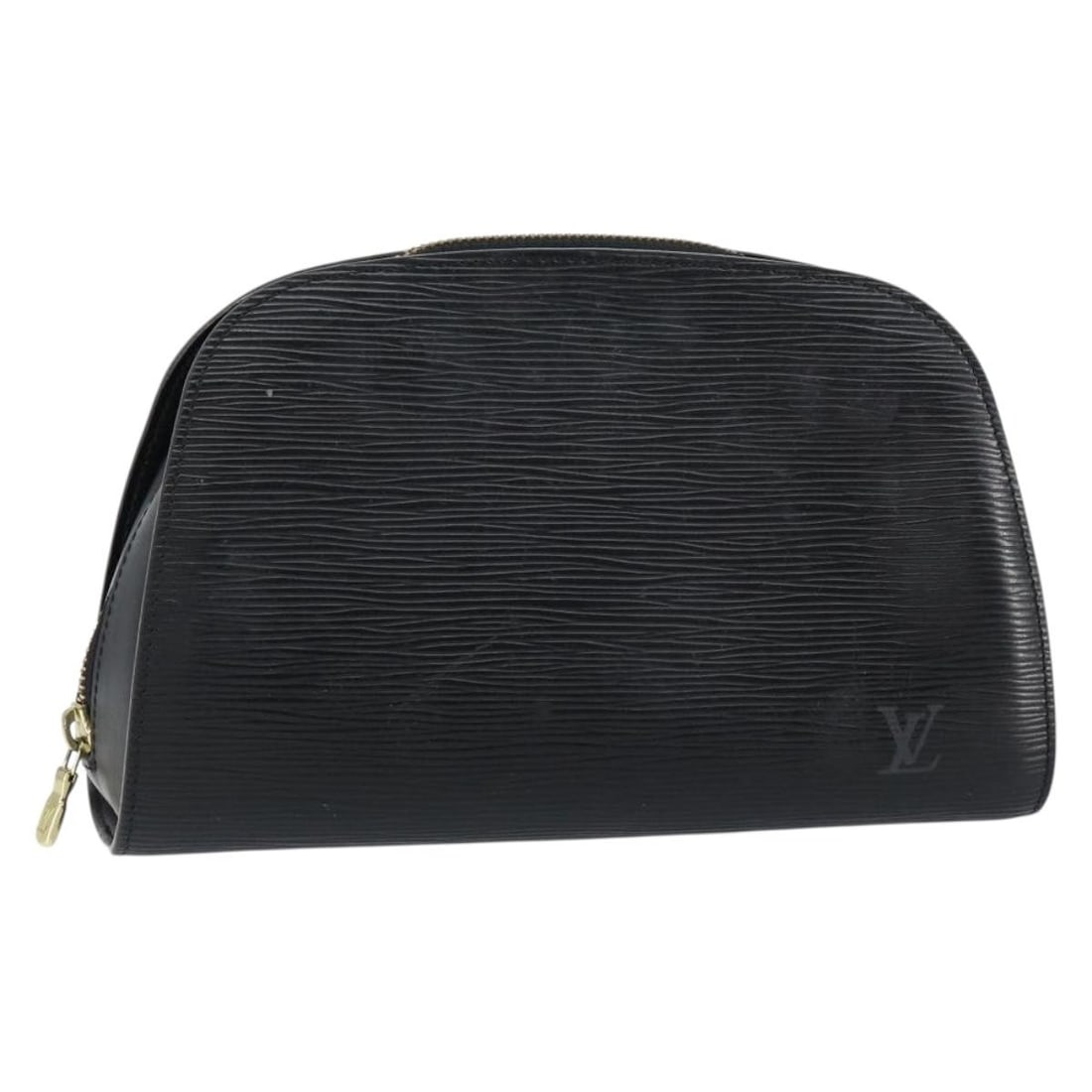 LOUIS VUITTON Epi Dauphine GM Black Cosmetic Pouch M48432 Auth (1 of 18)