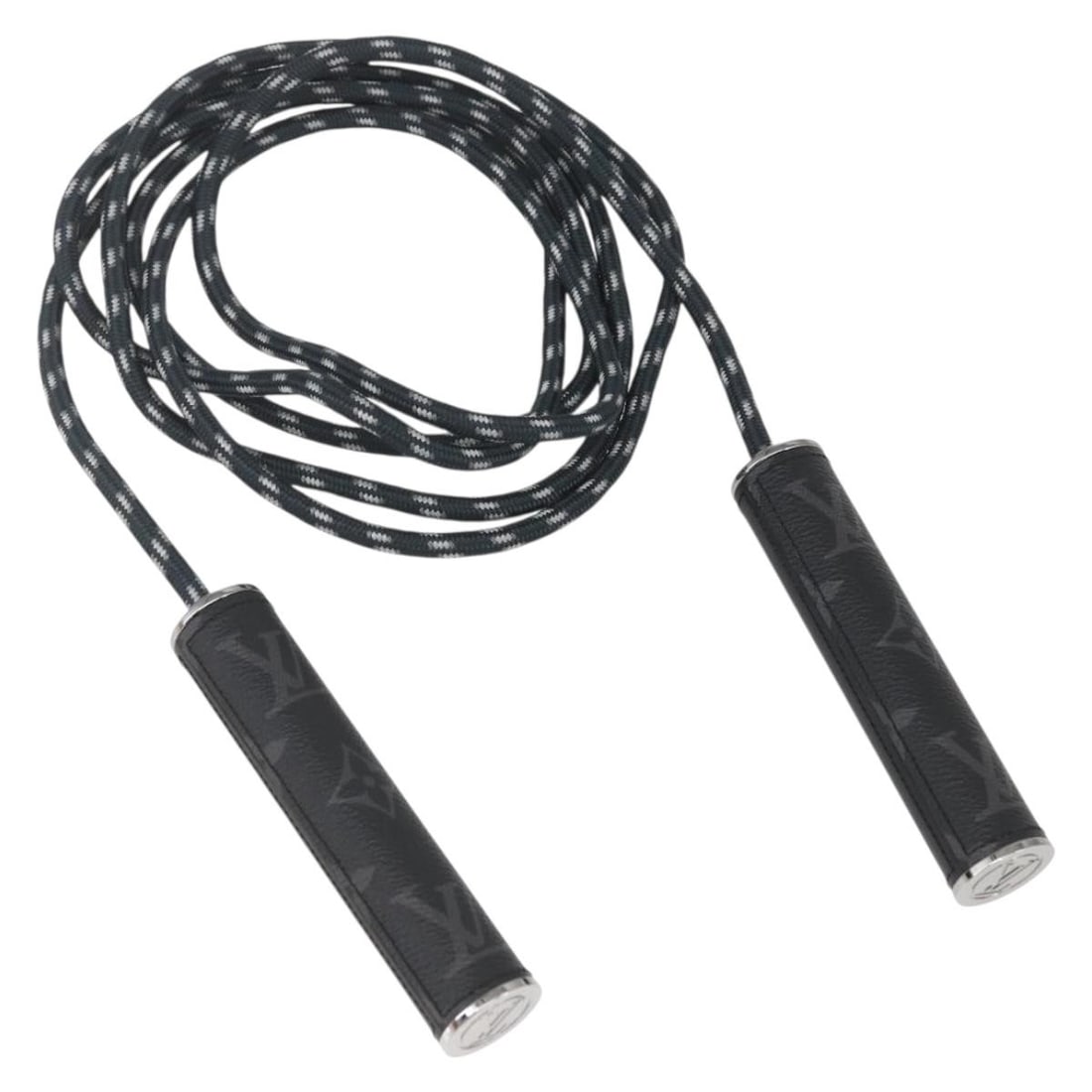 Louis Vuitton Monogram Eclipse Canvas Skipping Rope GI0210 with Dust Bag and Box: Louis Vuitton Monogram Eclipse Canvas Skipping Rope GI0210 with Dust Bag and Box This Louis Vuitton skipping rope features the Monogram Eclipse canvas design and is crafted in France. The item comes w