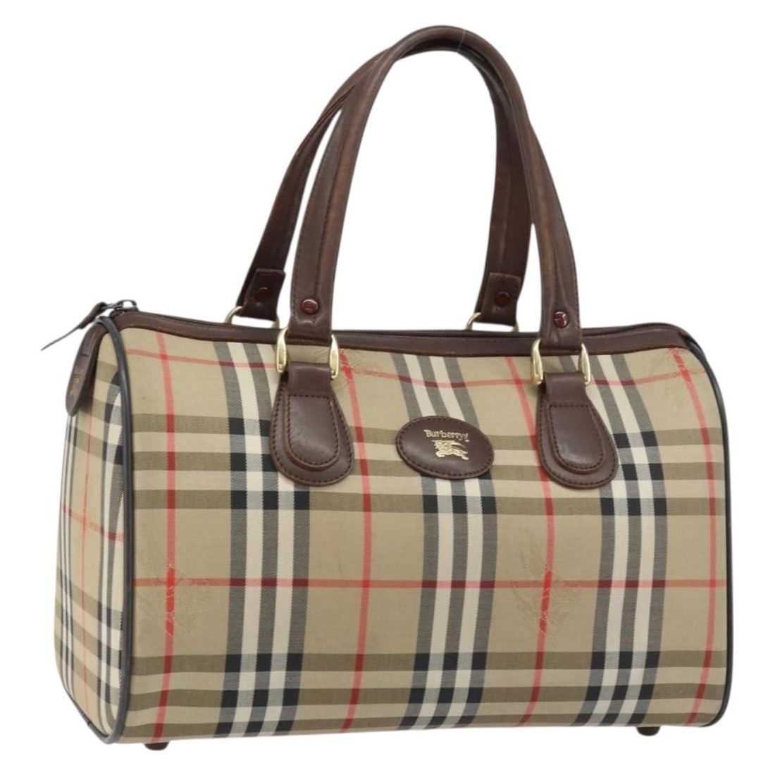 Burberrys Nova Check Beige Gold Hand Bag Canvas Auth MR1731: Burberrys Nova Check Beige Gold Hand Bag Canvas Auth MR1731 This Burberrys Nova Check Hand Bag combines a stylish design with functionality. Crafted from durable canvas in a sophisticated beige and go
