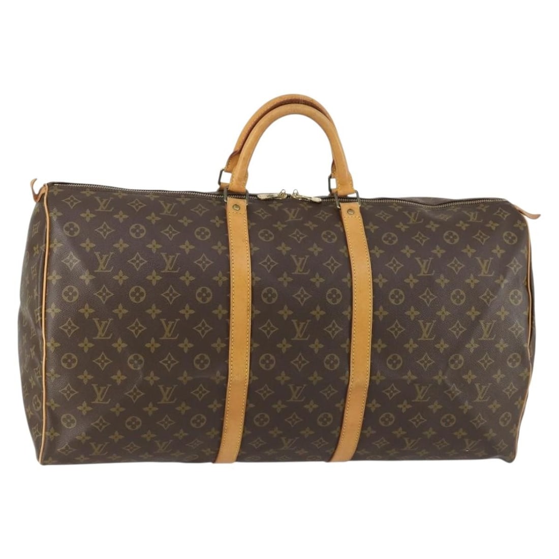 Keepall 60 Monogram Canvas Boston Bag by Louis Vuitton M41422 France: Keepall 60 Monogram Canvas Boston Bag by Louis Vuitton M41422 France This is a Louis Vuitton Monogram Keepall 60 Boston Bag, model M41422. The bag is crafted from signature monogram canvas and feature