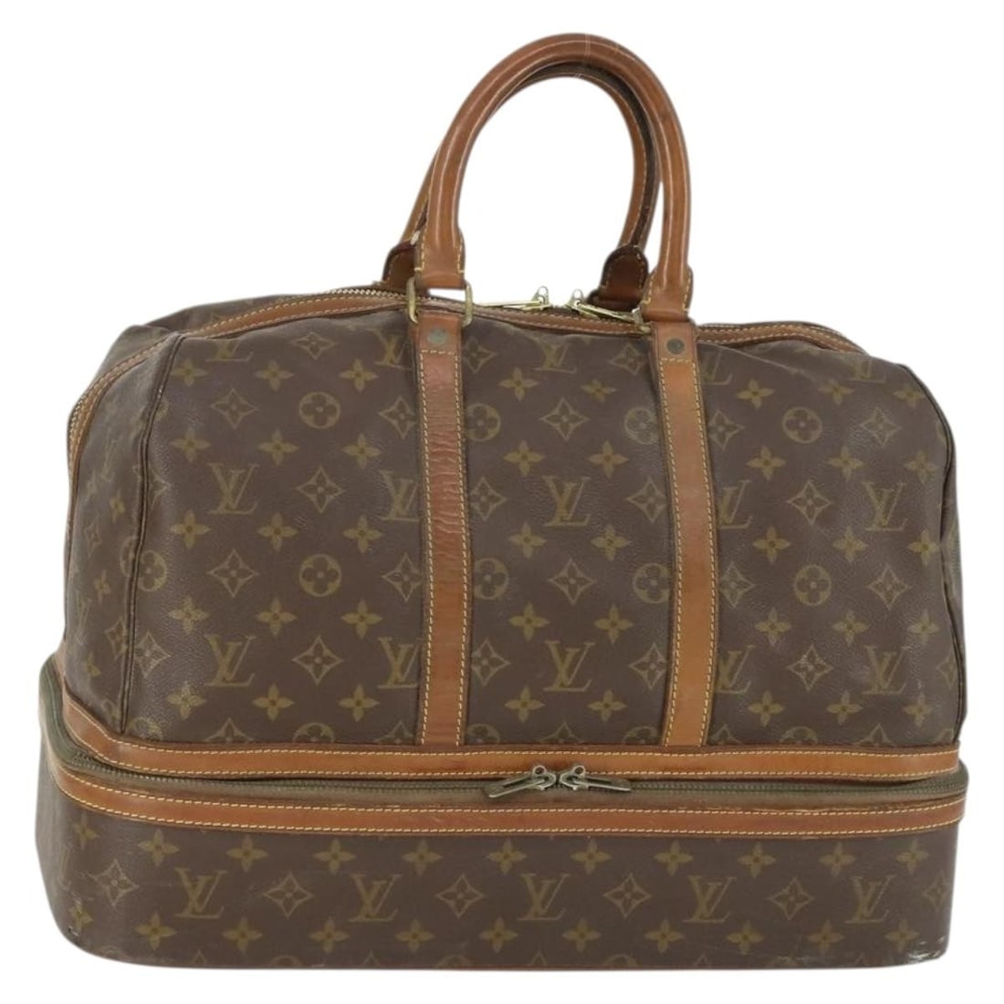 Monogram Canvas Boston Travel Bag by Louis Vuitton M41444: Monogram Canvas Boston Travel Bag by Louis Vuitton M41444 This Louis Vuitton Monogram Sac Sports Boston Bag, model M41444, features the signature Monogram Canvas exterior. The bag is designed in the c