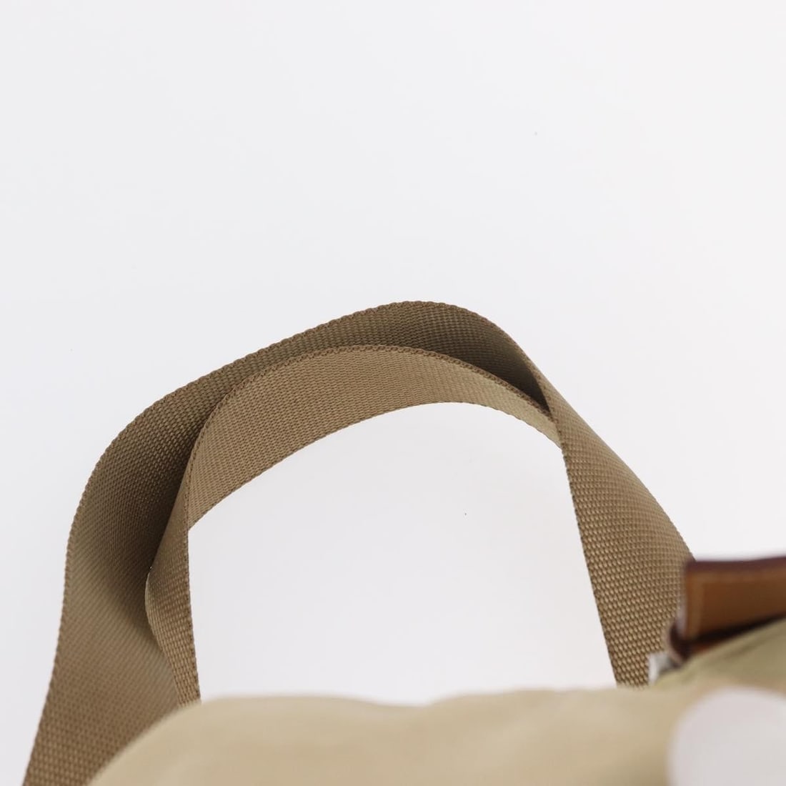 PRADA Beige Silver Nylon Backpack Auth Italy 155293 - 15