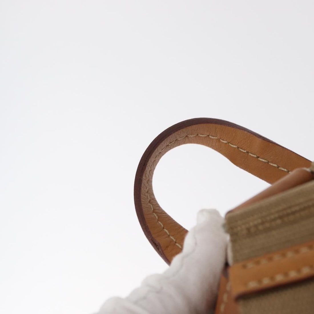 PRADA Beige Silver Nylon Backpack Auth Italy 155293 - 8