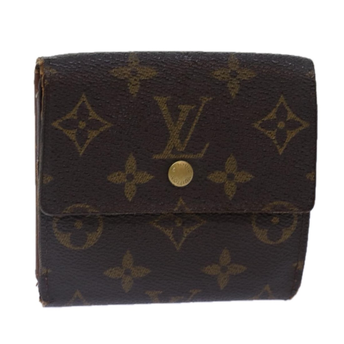 LOUIS VUITTON Monogram Portefeuille Elise Trifold Wallet M61654 Auth France (1 of 17)