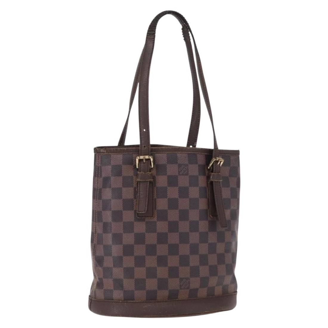 Louis Vuitton Damier Ebene Canvas Marais Shoulder Bag N42240 France Made: Louis Vuitton Damier Ebene Canvas Marais Shoulder Bag N42240 France Made Louis Vuitton Damier Ebene Marais Shoulder Bag crafted from Damier Ebene canvas with leather trim. This shoulder bag features a