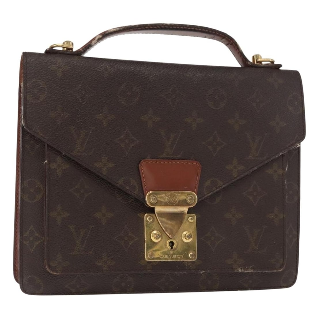 Louis Vuitton Monceau 26 Monogram Canvas Shoulder Bag M51187 France: Louis Vuitton Monceau 26 Monogram Canvas Shoulder Bag M51187 France This is a Louis Vuitton Monogram Monceau 26 shoulder bag, style number M51187, crafted from signature Monogram canvas with a monogra