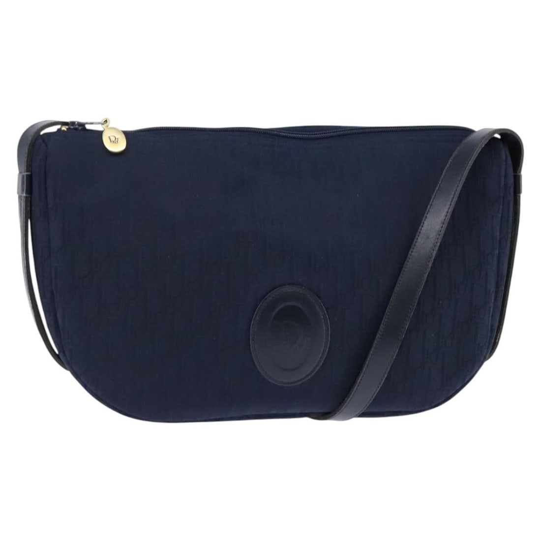 Christian Dior Navy Trotter Canvas Shoulder Bag France: Christian Dior Navy Trotter Canvas Shoulder Bag France This authentic Christian Dior Trotter Canvas Shoulder Bag is a stylish accessory, crafted in France. The exterior showcases a classic navy Trotte