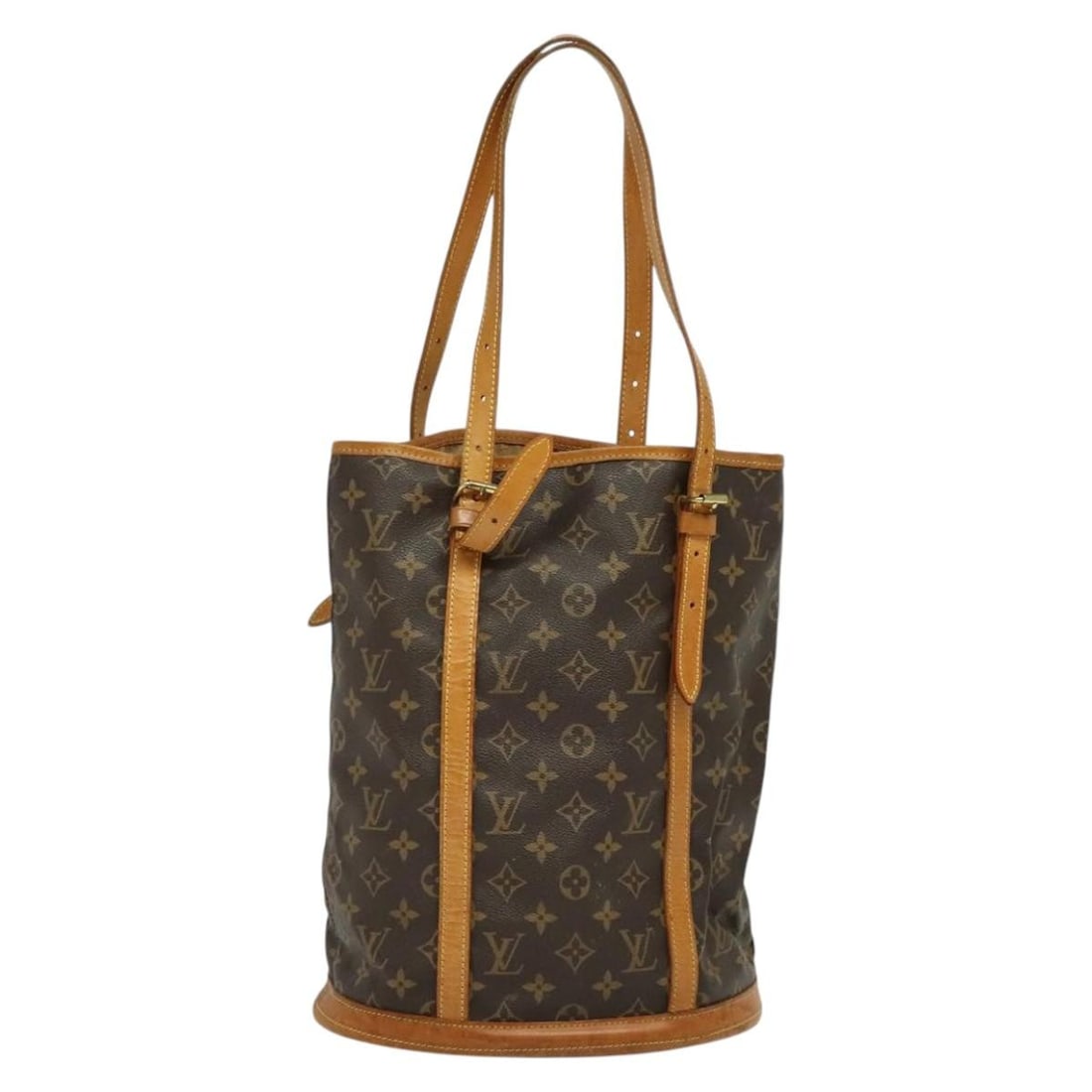 LOUIS VUITTON Monogram Bucket GM Shoulder Bag M42236 Authentic: LOUIS VUITTON Monogram Bucket GM Shoulder Bag M42236 Authentic This authentic LOUIS VUITTON Monogram Bucket GM Shoulder Bag (Product No. M42236) showcases a classic design crafted from durable Monogra