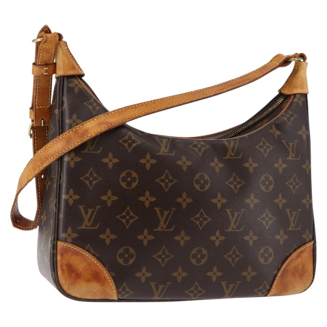 LOUIS VUITTON Monogram Boulogne 30 Shoulder Bag M51265 Auth (1 of 18)