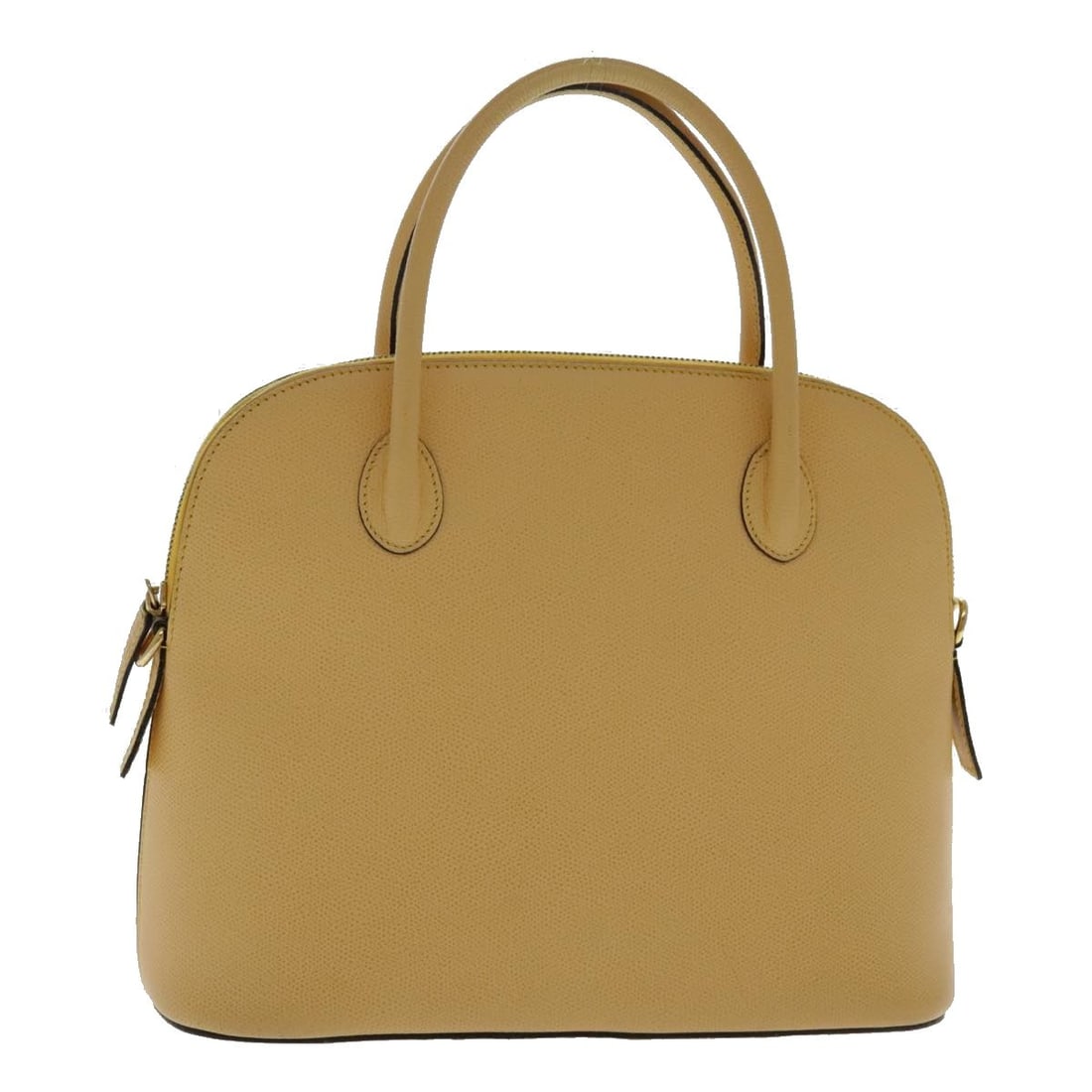 CELINE Leather Hand Bag Yellow Gold Italy Auth 94782 (1 of 18)