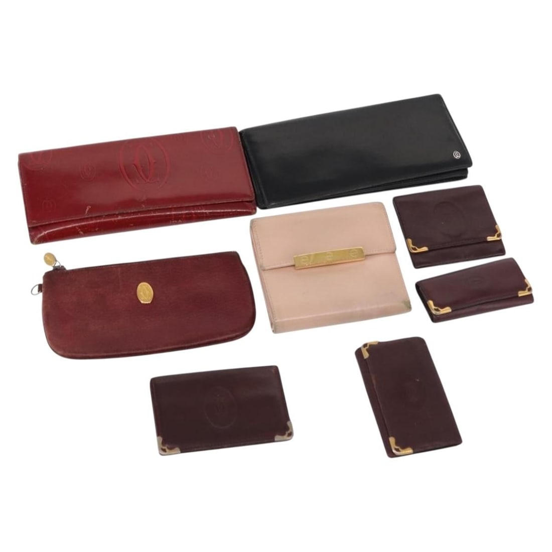 Cartier Must Line Bordeaux Black Leather Key Case and Wallet Special 8-Piece Set (1 of 18)