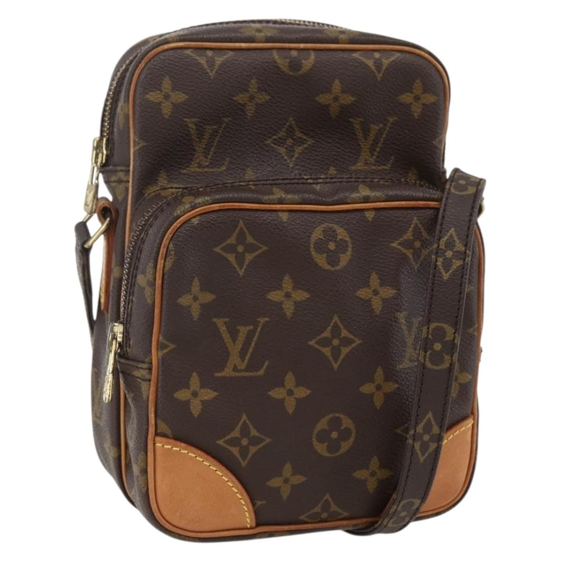 Amazon Monogram Canvas Shoulder Bag by Louis Vuitton M45236: Amazon Monogram Canvas Shoulder Bag by Louis Vuitton M45236 This Louis Vuitton Monogram Amazon Shoulder Bag features the iconic monogram canvas in a compact, practical size. It includes an adjustable
