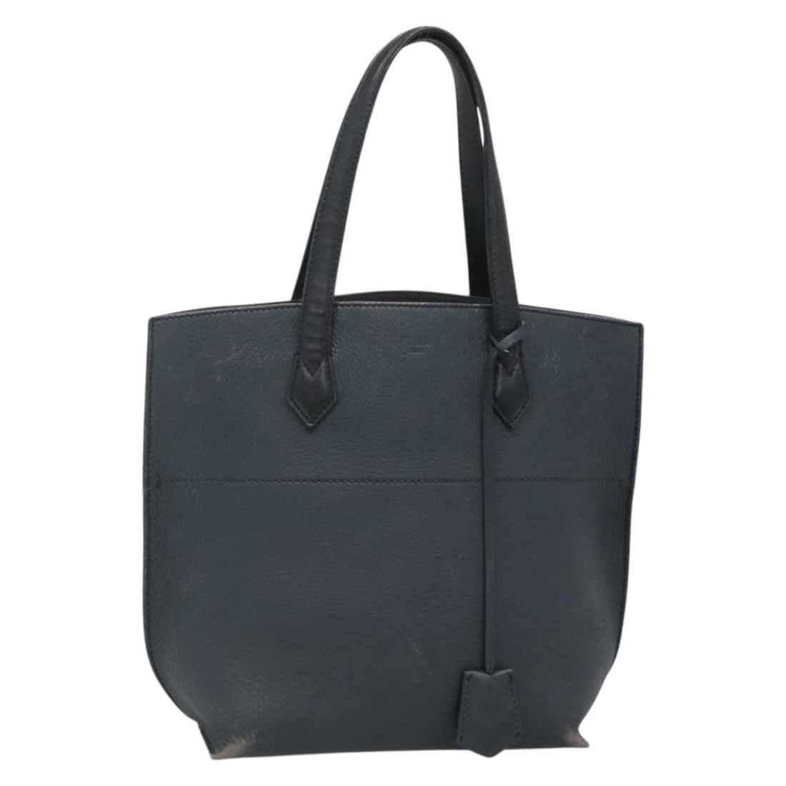 FENDI All In Navy Leather Tote Bag Made in Italy (1 of 18)