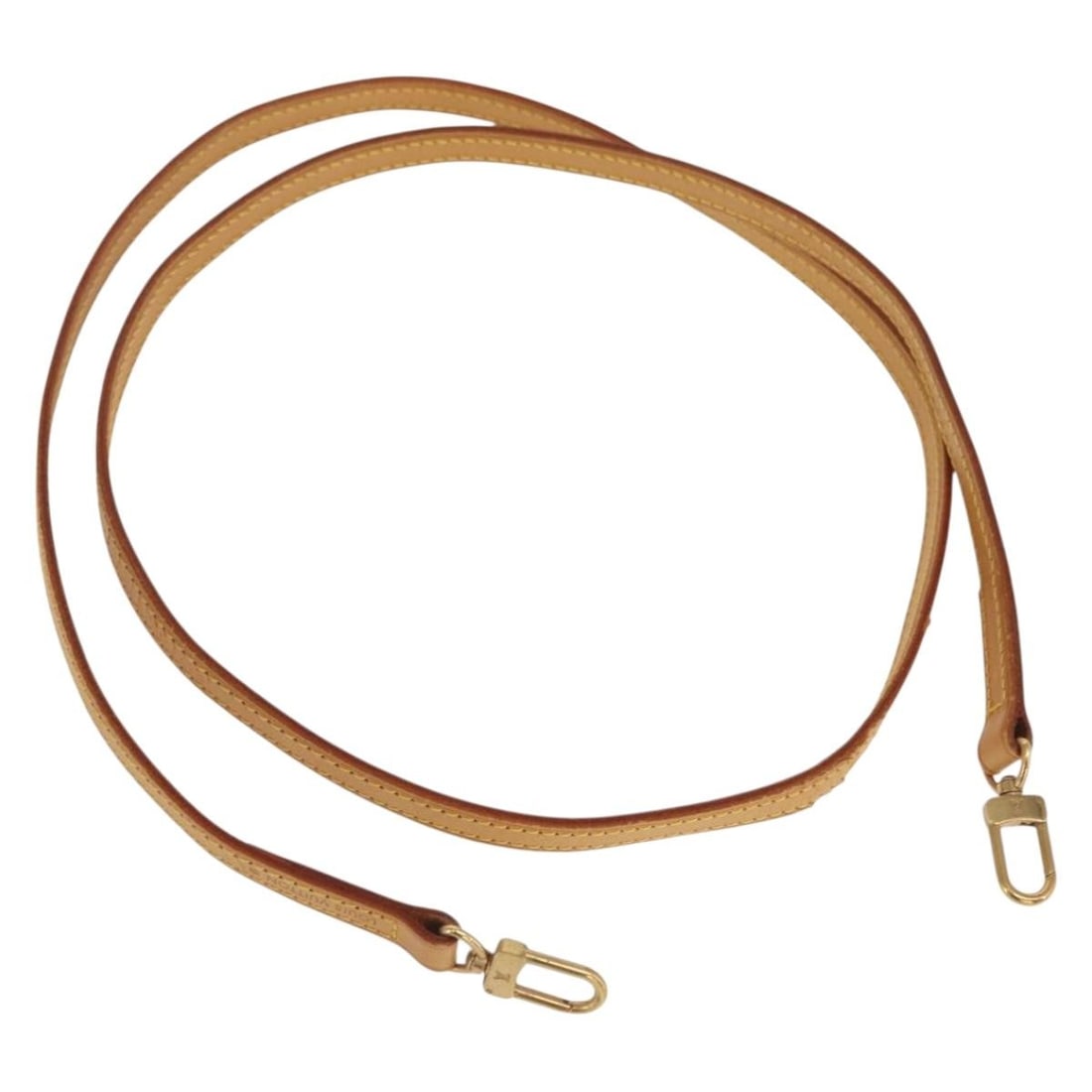 Beige Leather 47.2 Inch Shoulder Strap for Louis Vuitton Bags: Beige Leather 47.2 Inch Shoulder Strap for Louis Vuitton Bags This Louis Vuitton shoulder strap is crafted from beige leather and is designed for use with compatible bags. The strap measures approxima