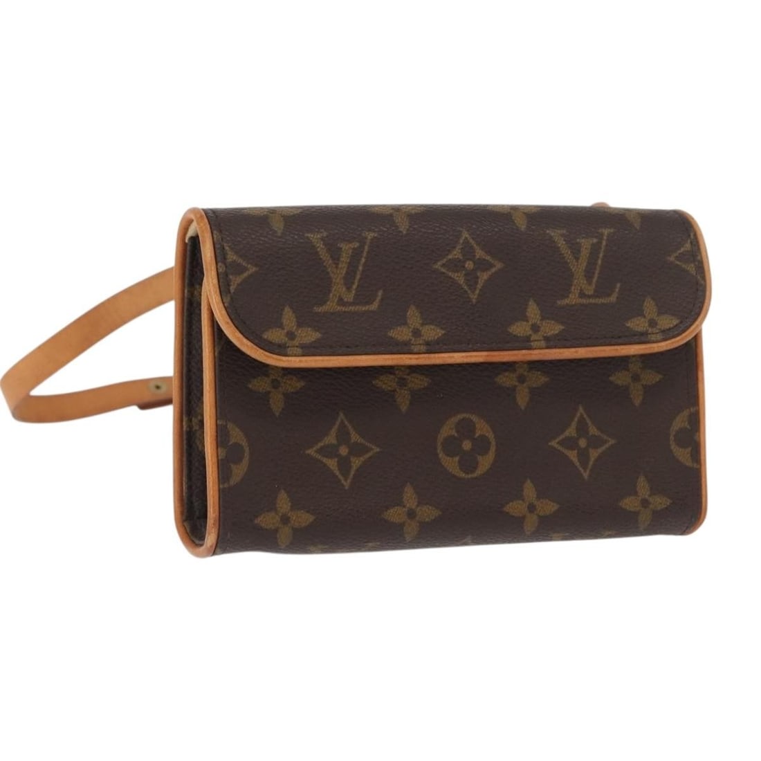 Monogram Canvas Pochette Florentine Waist Bag by Louis Vuitton M51855: Monogram Canvas Pochette Florentine Waist Bag by Louis Vuitton M51855 This is a Louis Vuitton Pochette Florentine waist bag crafted from the brand's signature Monogram canvas. The bag features a compa