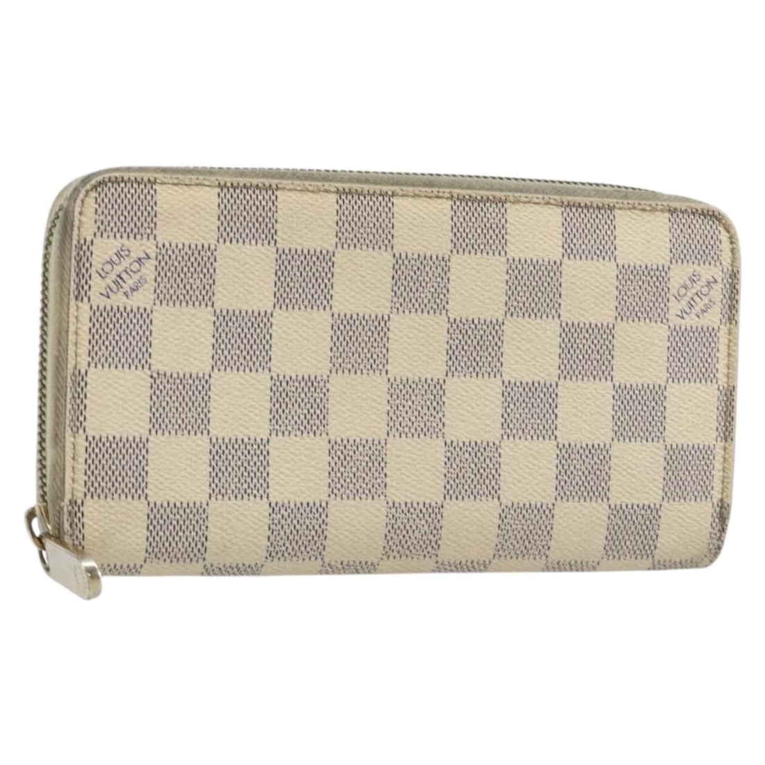 LOUIS VUITTON Damier Azur Zippy Long Wallet N60019 Auth France: LOUIS VUITTON Damier Azur Zippy Long Wallet N60019 Auth France This LOUIS VUITTON Damier Azur Zippy Long Wallet is a stylish and practical accessory crafted from Damier Azur Canvas. Designed for those