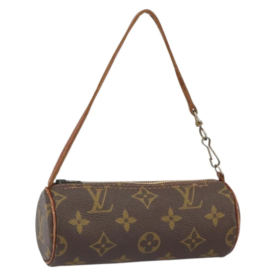 Papillon Monogram Canvas Pouch by Louis Vuitton France: Papillon Monogram Canvas Pouch by Louis Vuitton France This Louis Vuitton Monogram Papillon Pouch features the iconic monogram canvas in a classic brown color. The pouch is an older model, with a CLAI