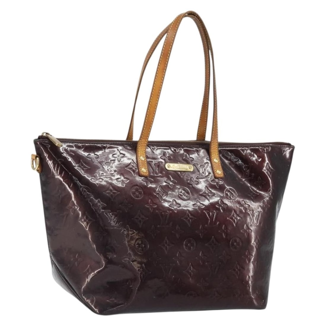 Louis Vuitton Bellevue GM Amarante Monogram Vernis Patent Leather Tote M93589: Louis Vuitton Bellevue GM Amarante Monogram Vernis Patent Leather Tote M93589 This Louis Vuitton Monogram Vernis Bellevue GM Tote Bag in Amarante patent leather is a spacious and stylish accessory cra