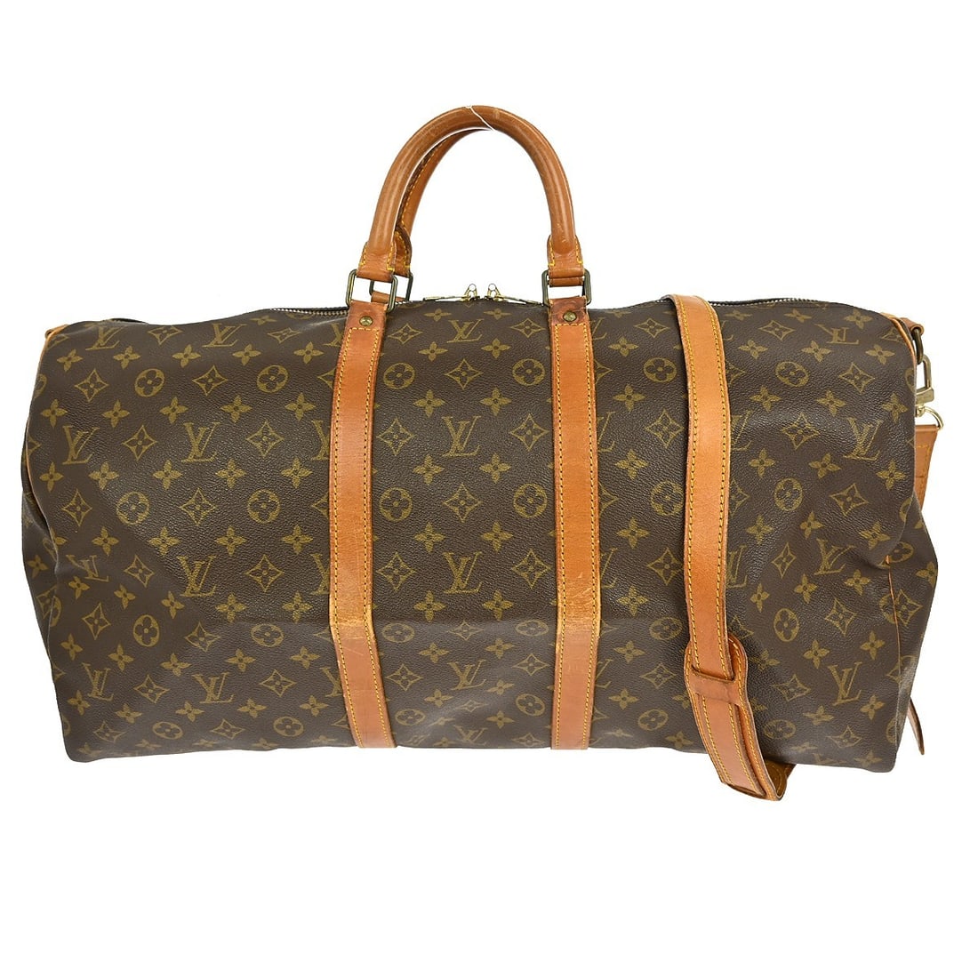 Louis Vuitton Keepall Bandouliiere 55 Monogram Canvas Travel Duffle Bag M41414 (1 of 12)