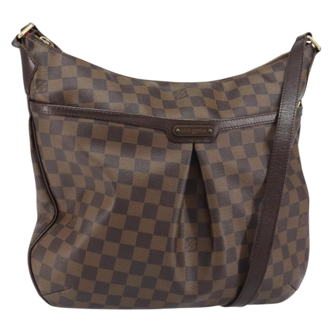 LOUIS VUITTON Damier Ebene Bloomsbury GM Shoulder Bag N42250 Authentic: LOUIS VUITTON Damier Ebene Bloomsbury GM Shoulder Bag N42250 Authentic Discover the elegance of the LOUIS VUITTON Damier Ebene Bloomsbury GM Shoulder Bag, a chic accessory crafted in France. This styl