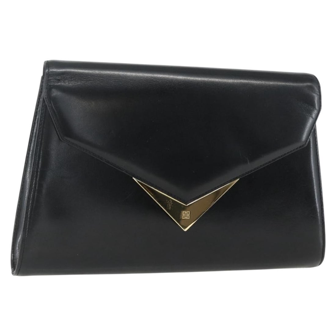 GIVENCHY Black Leather Shoulder Bag with Gold Accents (1 of 18)