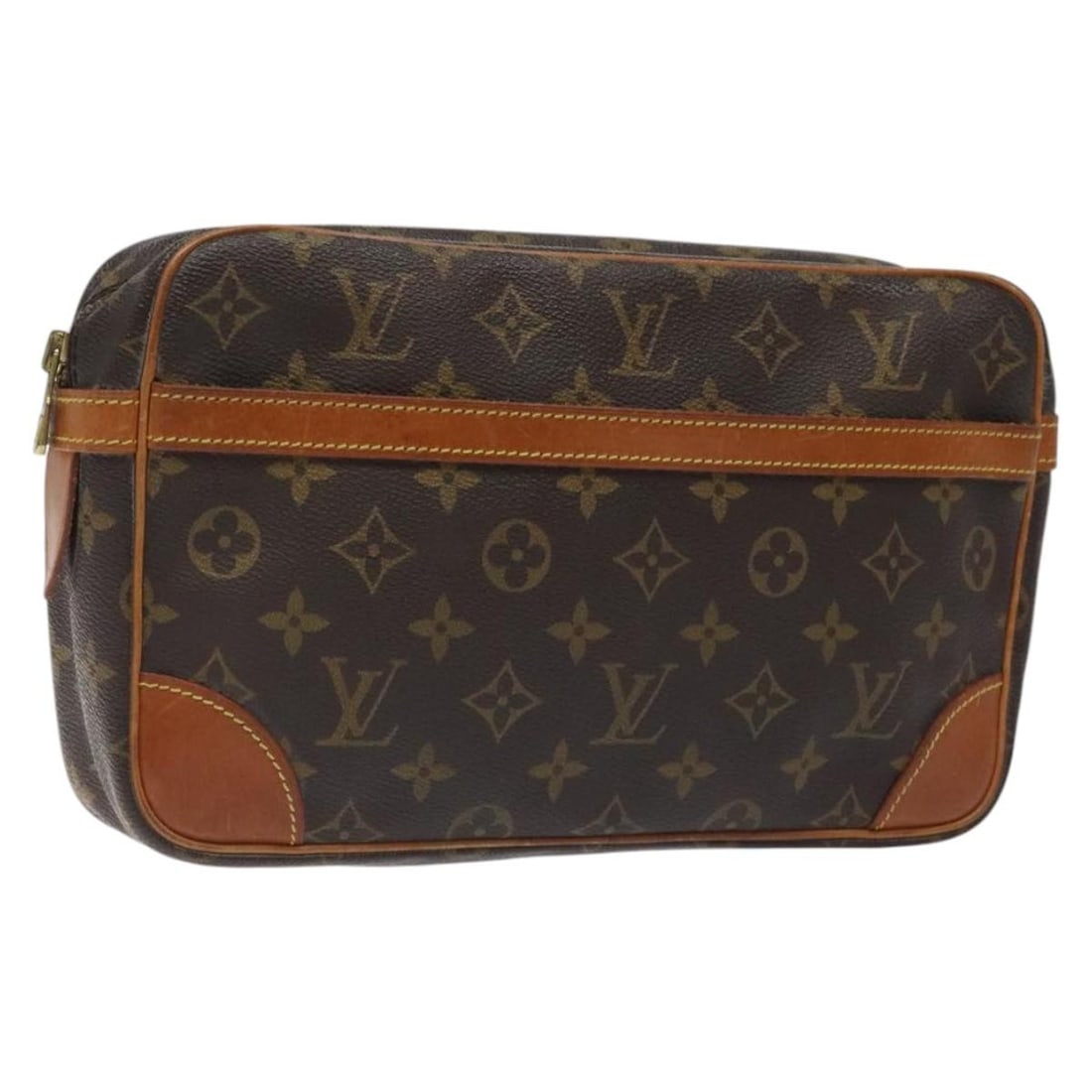 LOUIS VUITTON Monogram Compiegne 28 Clutch Bag M51845 Auth France: LOUIS VUITTON Monogram Compiegne 28 Clutch Bag M51845 Auth France This LOUIS VUITTON Monogram Compiegne 28 Clutch Bag is a stylish and iconic accessory made from durable Monogram Canvas. It features a