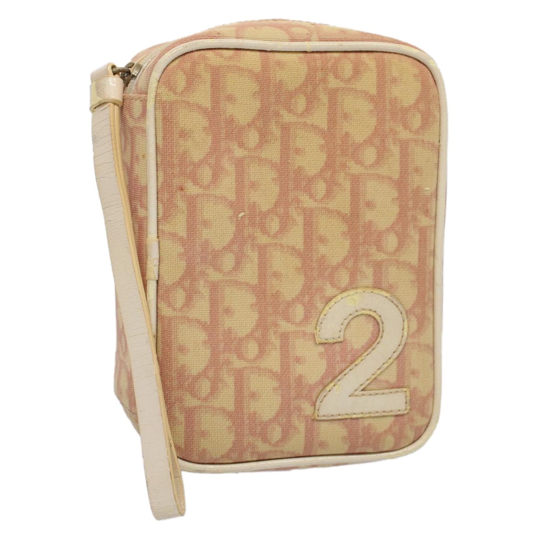 Christian Dior Pink Trotter Canvas Pouch Authentic Spain: Christian Dior Pink Trotter Canvas Pouch Authentic Spain This authentic Christian Dior Trotter Canvas Pouch in a charming pink hue is a stylish accessory, perfect for carrying essentials. Crafted in S