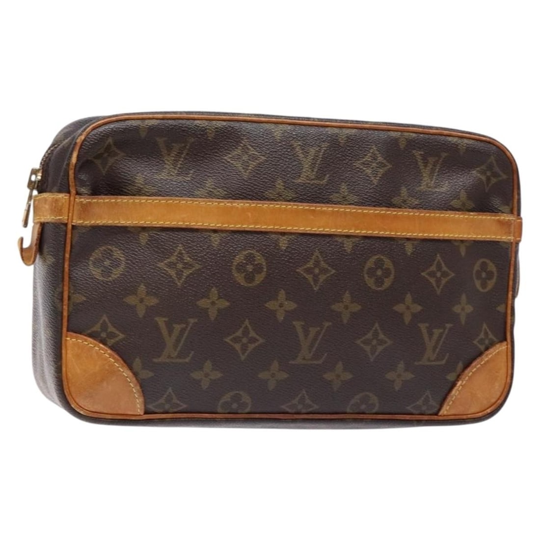 LOUIS VUITTON Monogram Compiegne 28 Clutch Bag M51845 Authentic France: LOUIS VUITTON Monogram Compiegne 28 Clutch Bag M51845 Authentic France Elevate your accessory collection with the LOUIS VUITTON Monogram Compiegne 28 Clutch Bag. Crafted from durable Monogram Canvas,